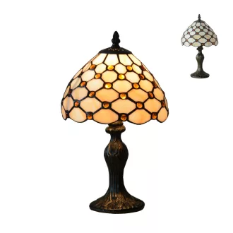 Prezent 67 Tiffany asztali lámpa, búra átmérő 20cm