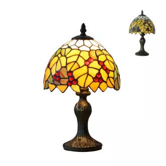 Prezent 69 Tiffany asztali lámpa, búra átmérő 20cm