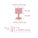Dalber 63261S  Koala pink gyerek szobába illő asztali lámpa