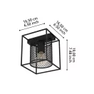 Eglo 43771 Catterick szögletes mennyezeti lámpa