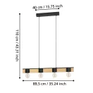 Eglo 43902 Bailrigg függeszték