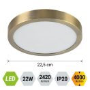 Emithor 49060 Lenys 22,5x2,5cm, 2420lm, 4000K, IP20 mennyezeti lámpa