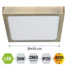 Emithor 49065 Lenys 30x2,5cm, 2860lm, 4000K, IP20 mennyezeti lámpa