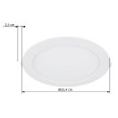 Globo 12383-18W Tibey 1500lm, 4000K, d22,4cm mennyezetbe építhető lámpa