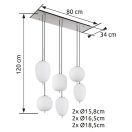 Globo 15345-6NO Blacky 6xE14 függeszték