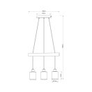 Globo 15465-3H Hadera 3xE27 függeszték