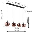 Globo 15548-4HG Maxy 4xE27 függeszték