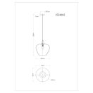 Globo 15548H2 Maxy d40cm, 1xE27 függeszték