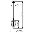 Globo 15552H3 Lavus 1xE27 függeszték
