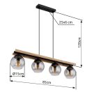 Globo 15569-4HW Conni 4xE27 függeszték