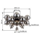 Globo 15633DS Udo 3xE14 mennyezeti lámpa