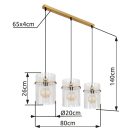 Globo 15698-3HM Gorley 3xE27 függeszték