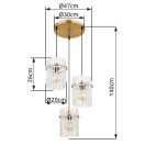 Globo 15698-3HRM Gorley 3xE27 függeszték