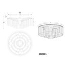 Globo 15698D1 Gorley d50cm, 5xE27 mennyezeti lámpa