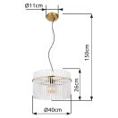 Globo 15698HM Gorley 1xE27 függeszték