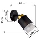 Globo 15709-1 Olga kapcsolós, 1xE27 fali spot lámpa