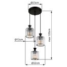 Globo 15742-3 Jordana 3xE27 függeszték