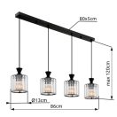 Globo 15742-4 Jordana 4xE27 függeszték