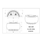 Globo 15809W Kalla fali lámpa