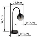 Globo 15885T Dalton 1xE27 asztali lámpa