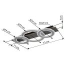 Globo 48034-50 Jayden 2300lm, 3000K mennyezeti lámpa