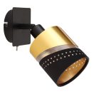 Globo 54046-1 Or kapcsolós, 1xE14 fali spot lámpa