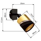 Globo 54046-1 Or kapcsolós, 1xE14 fali spot lámpa