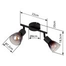 Globo 54312-2 Satella 2xE14 spot lámpa