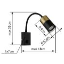 Globo 57850W Brisbon kapcsolós, 1xGU10 lámpa