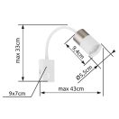 Globo 57851W Brisbon kapcsolós, 1xGU10 lámpa