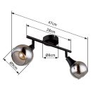 Globo 57904-2 Glyptar 2xE14 spot lámpa