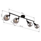 Globo 57904-4 Glyptar 4xE14 spot lámpa