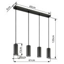 Globo 57918-4H James 4xGU10 függeszték