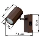 Globo 57919-1 James kapcsolós 1xGU10 spot lámpa