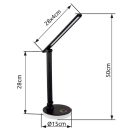 Globo 58445B Geraldo érintőkapcsolós, dimm, színváltós, 538lm 2700/6500/4000K íróasztali lámpa