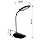 Globo 58455B Botal érintőkapcsolós, dimm, 520lm 3000/6500/4000K íróasztali lámpa