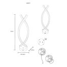 Globo 58457P Hela akkumulátoros, érintőkapcsolós, dimm, 2700/4000/6500K dekor asztali lámpa