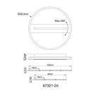 Globo 67321-24 Pikara 530lm, 3000K mennyezeti lámpa