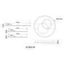 Globo 67322-24 Pikara 1000lm, 3000K mennyezeti lámpa