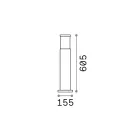 Ideal Lux 004730 Tronco kültéri álló lámpa