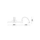 Ideal Lux 005386 Bow fali lámpa