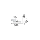 Ideal Lux 005386 Bow fali lámpa