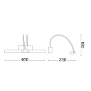 Ideal Lux 007045 Bow fali lámpa
