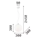 Ideal Lux 009087 Mapa függeszték