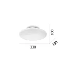 Ideal Lux 009223 Smarties mennyezeti lámpa