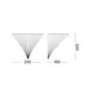 Ideal Lux 013060 Santa fali lámpa