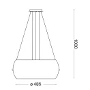 Ideal Lux 016863 Audi függeszték