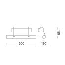 Ideal Lux 017297 Mirror fali lámpa