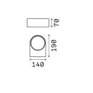 Ideal Lux 018522 Iko kültéri fali lámpa