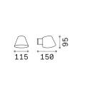 Ideal Lux 020228 Gas kültéri fali lámpa